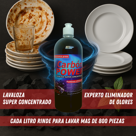 Lavaloza líquido con Carbón activado