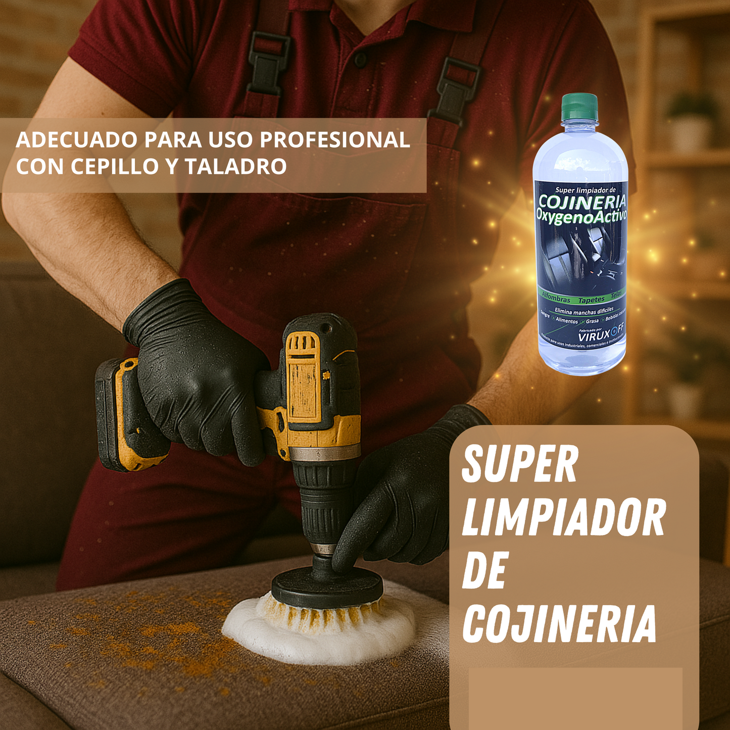 Promo 2 litros Super limpiador de cojineria