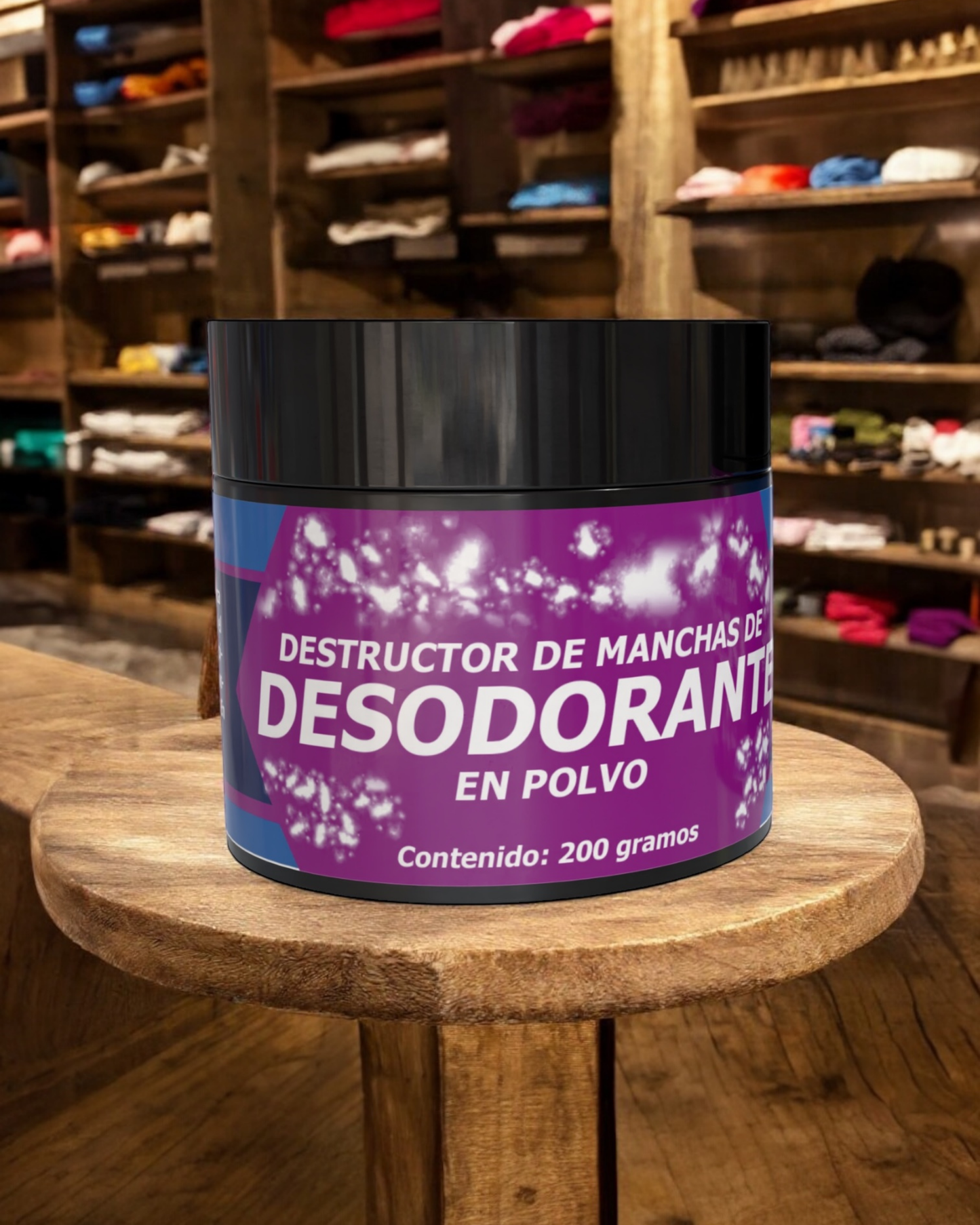 Promo x 2 Quitamanchas DESODORANTE en polvo x 200gramos c/u