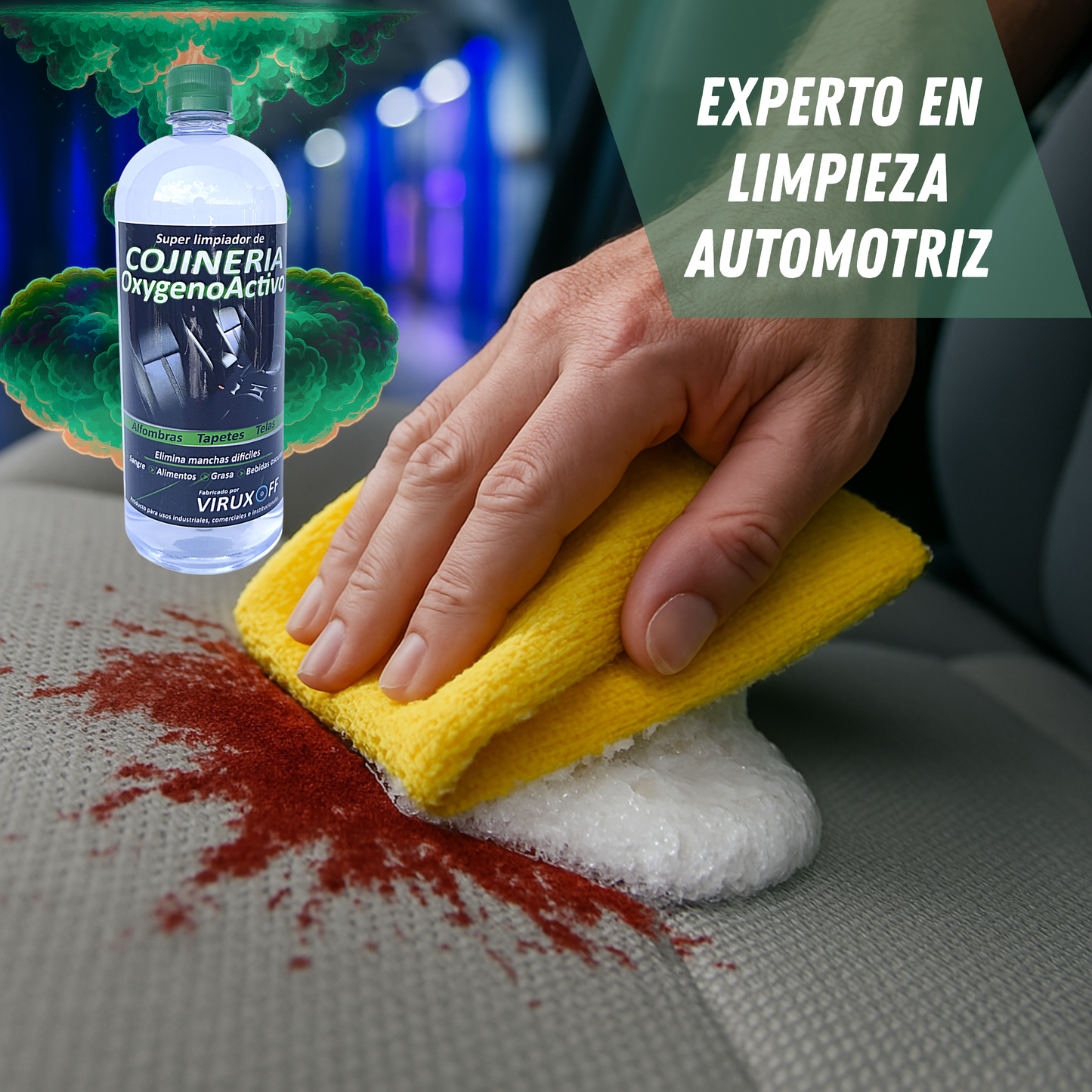 Promo 2 litros Super limpiador de cojineria